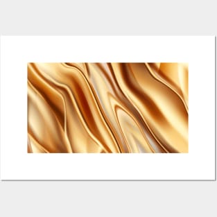 Golden luxury pattern with metallic luster Posters and Art